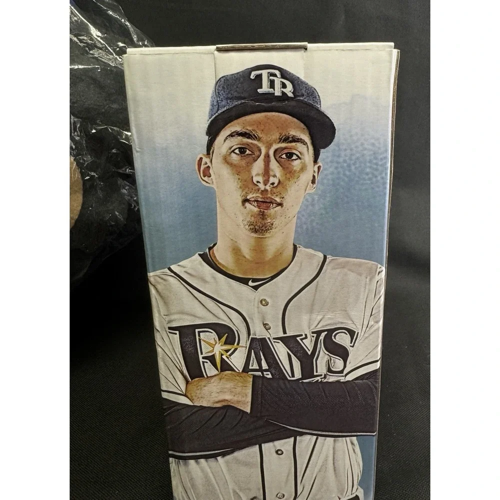 MLB Tampa Bay Rays Blake Snell Bobblehead & Chris Archer #22 Signed Pillow